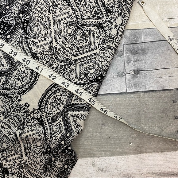 Anthropologie Vanessa Virginia Takisha Maxi Dress black and cream size 6 - Picture 13 of 16